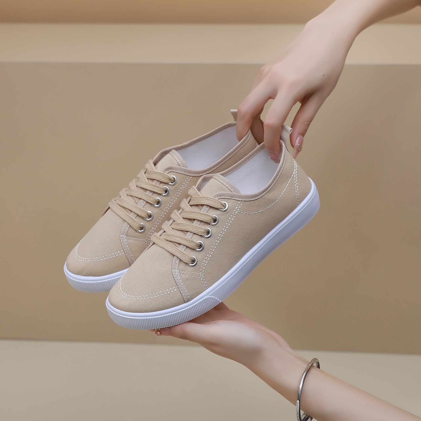 Women's Breathable Flat Slides Casual Slip-On Sneakers for Spring Summer Autumn