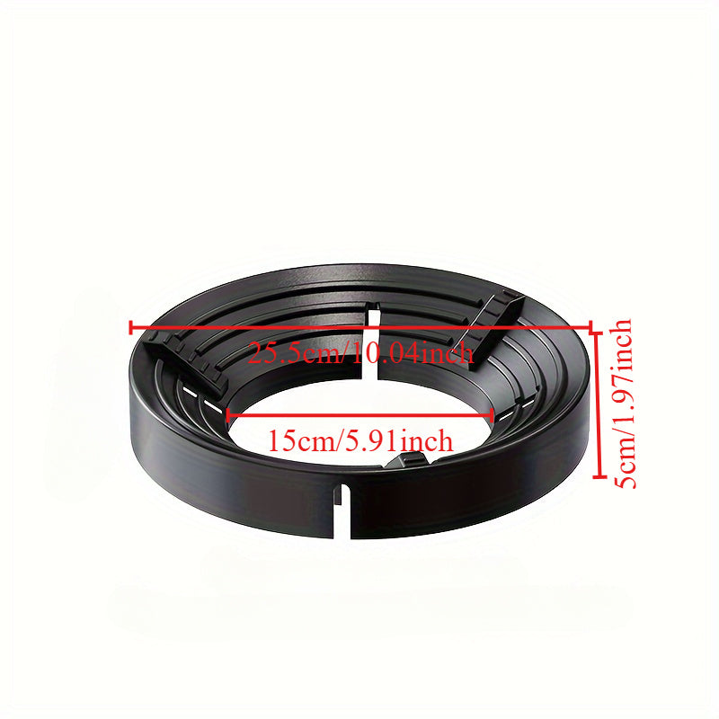 Windproof cover and anti-slip bracket for gas stoves durable heat-resistant plastic for home and restaurant kitchens