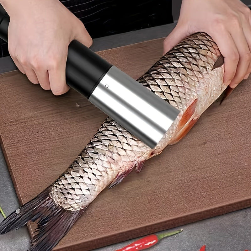 Remover de escamas de pescado eléctrico, herramienta de cocina recargable por USB para agua dulce y salada