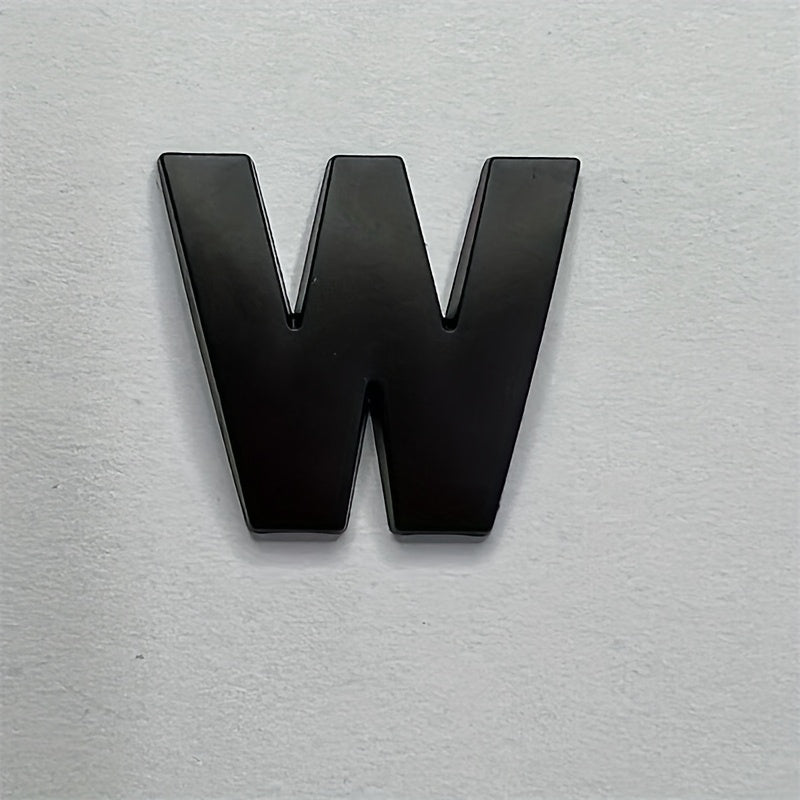 Металлические наклейки с буквами из цинкового сплава, автомобильные наклейки, черные номера, наклейки с именами
