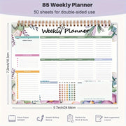 Adult Weekly Planner with 52 Tear-Off Sheets Calendar Organizer