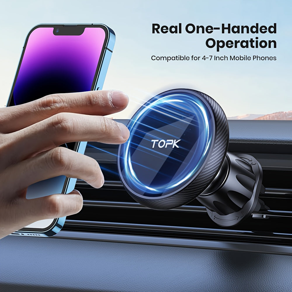 Magnetic Car Phone Mount Durable ABS Waterproof Air Vent Holder for Smartphones