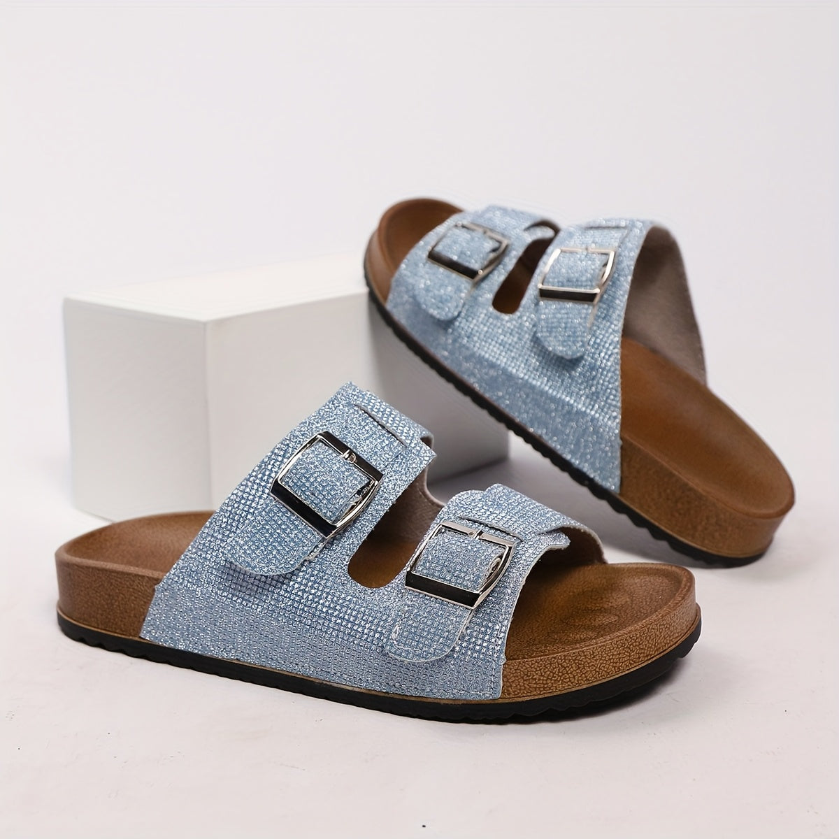 Women's Leather Mules Loafers Slip-On Comfortable Casual Shoes