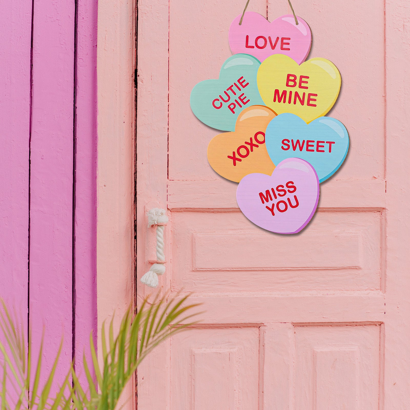 Cartel de corazón de madera decoración para el hogar temática de amor sin necesidad de pilas para San Valentín compromiso boda