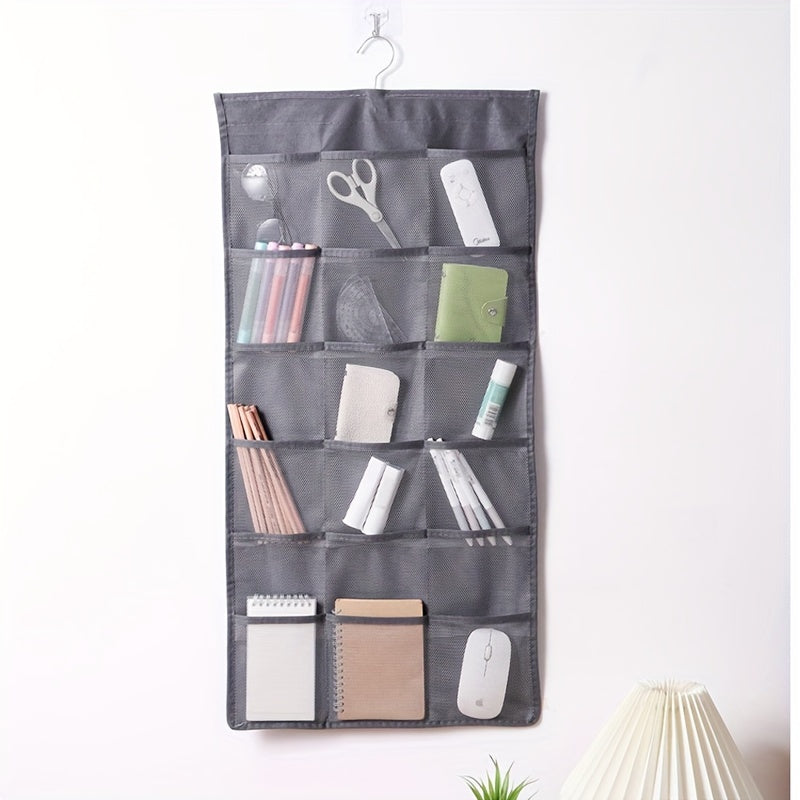 Double-Sided Closet Organizer with Mesh Pockets for Wardrobe Storage Space-Saving Bag