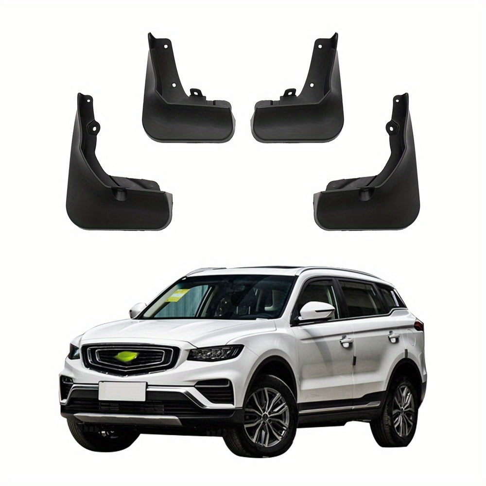 Universal Car Fender Mudguards 4pcs Set Splash Flaps for SUVs Black