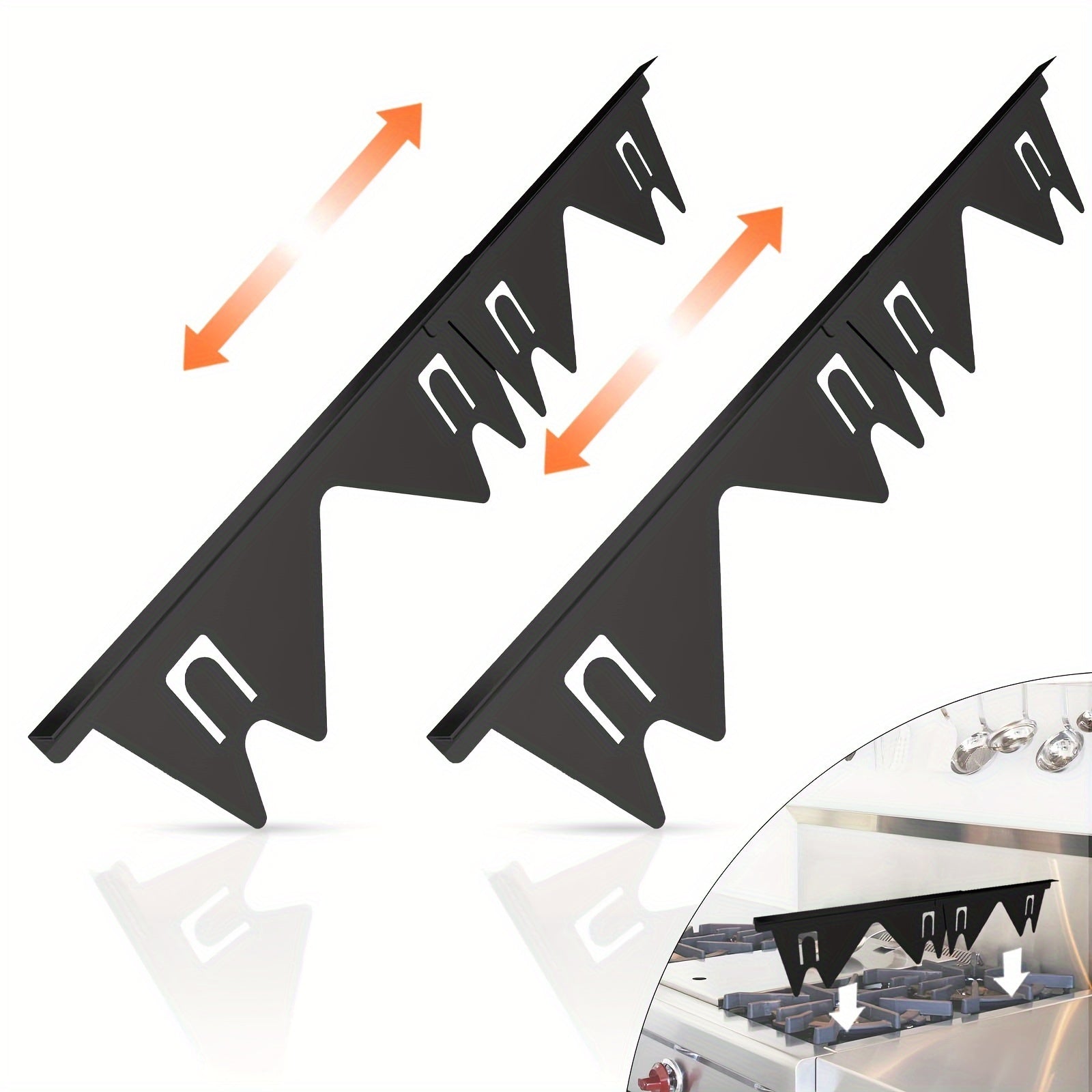 Moslashuvchan metall pechka bo'shlig'ini yopish, issiqlikka chidamli stol to'ldiruvchi, oshxona pechkasini himoyalovchi