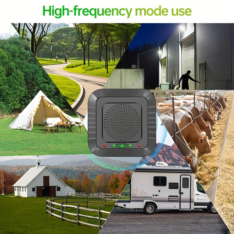 Repelente eléctrico para animales al aire libre para jardín, césped y patio, exterminador de pequeños mamíferos