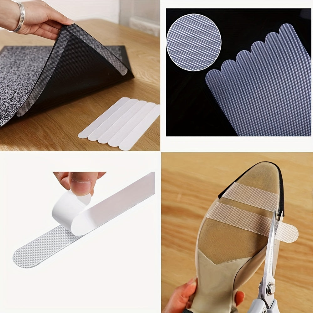 Набор прозрачных антискользящих наклеек для ванной - включает 10/20/40 штук. Эти наклейки обеспечивают нескользящую поверхность для вашего коврика для ванной, душевых полосок или пола. Изготовленные из ПВХ, эти наклейки гарантируют безопасность в ванной.