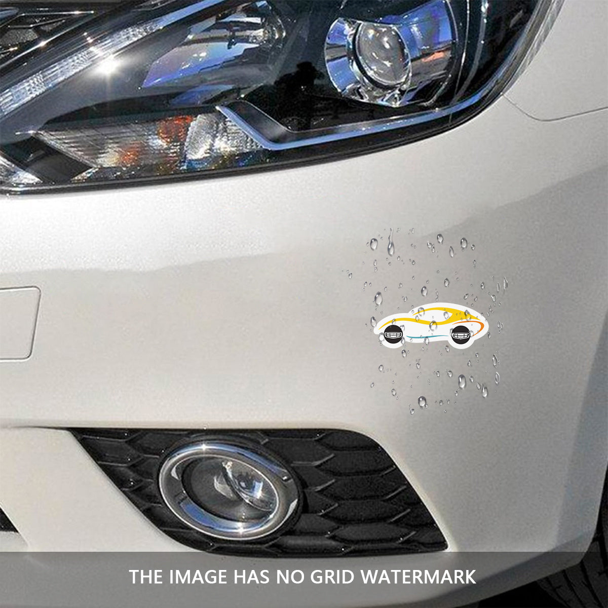 4pcs Creative Simple Vinyl Bumper Stickers Car Decal Decorative Accessories