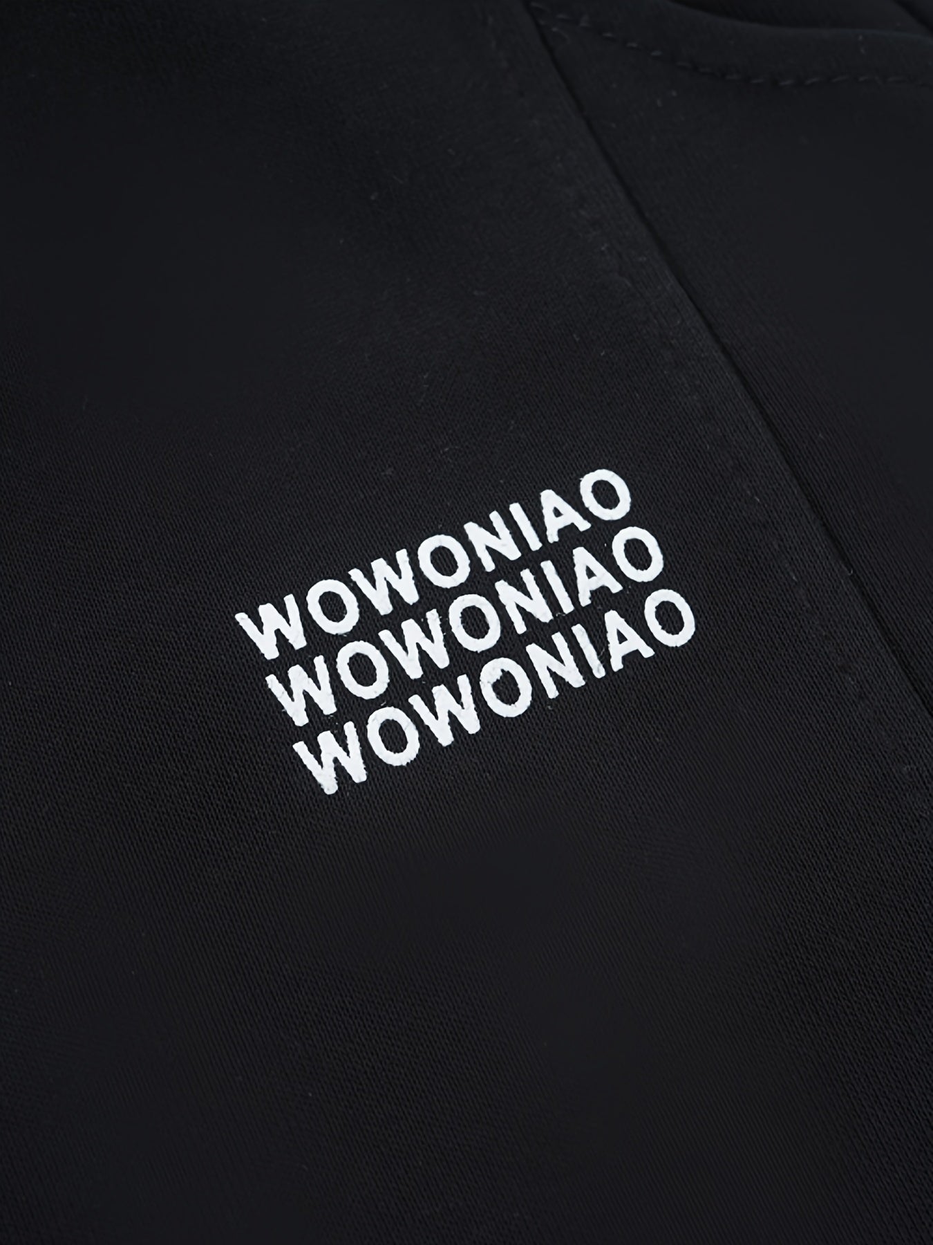 Boys Cotton-Blend Letter Print Joggers for Spring and Fall