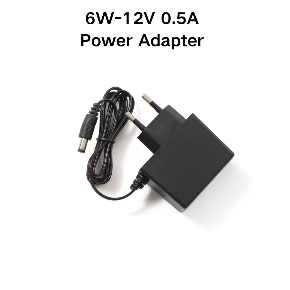 GEO Quvvat Manbai Adapteri 6W-24W, 9V-12V, 0.5A-2A, AC dan DC ga, 5.5mm*2.1mm*10mm, Devorga o'rnatiladigan Zaryadlovchi O'rnini Bosuvchi Kabel, Yevropa Standarti Ustuni, Kamera, LED Lenta, Dinamik uchun Yengil Dizayn.