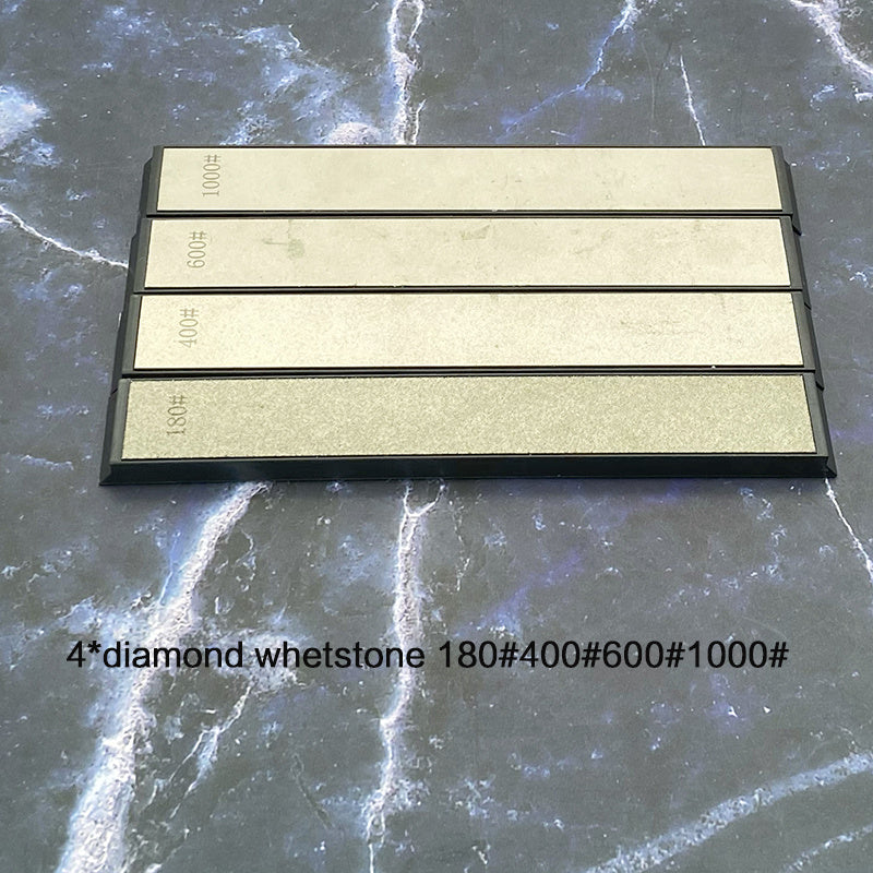 4pcs Diamond Knife Sharpening Stones Fixed Angle Whetstones Honing Stones Kitchen