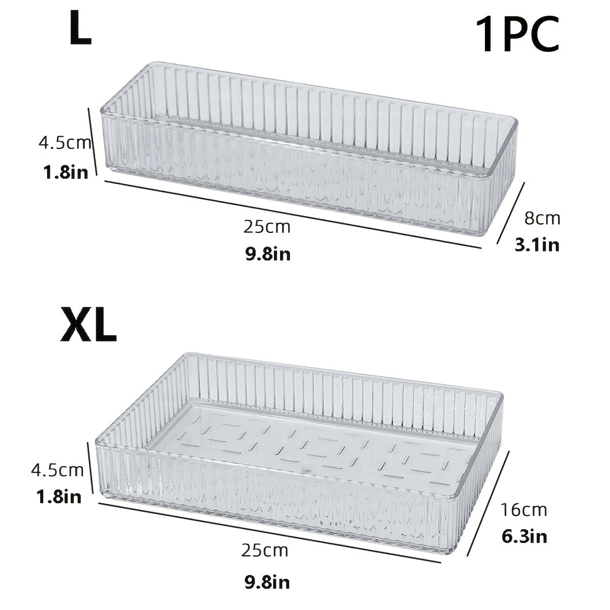 Caja de almacenamiento de plástico con cajones para organizador de cosméticos y cuidado de la piel