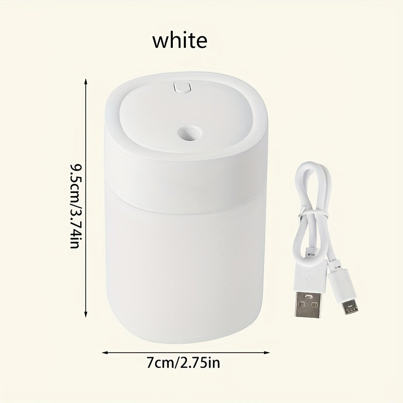 Portable USB Aromatherapy Humidifier with Color-Changing Night Light for Office Bedroom Car