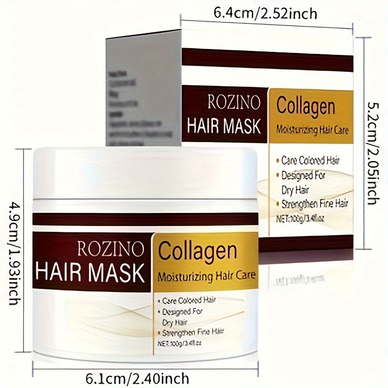 Collagen Hair Mask for Dry Frizzy Hair 100g Moisturizing Treatment with Glycerin