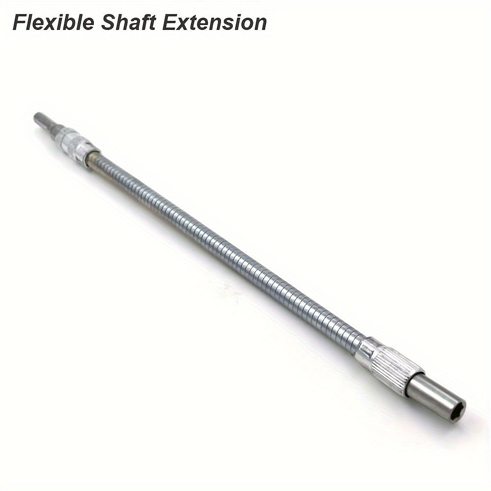Гибкий металлический удлинитель для сверла с магнитным шестигранным хвостовиком для электрической отвертки