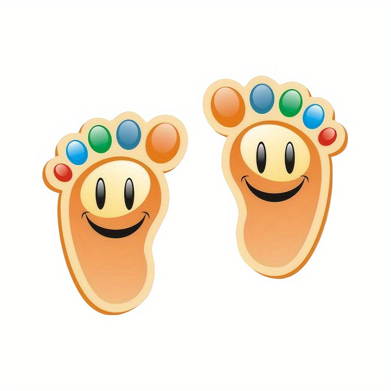 30-Pack Footprint-Shaped Floor Stickers Indoor Directional Guidance for Events