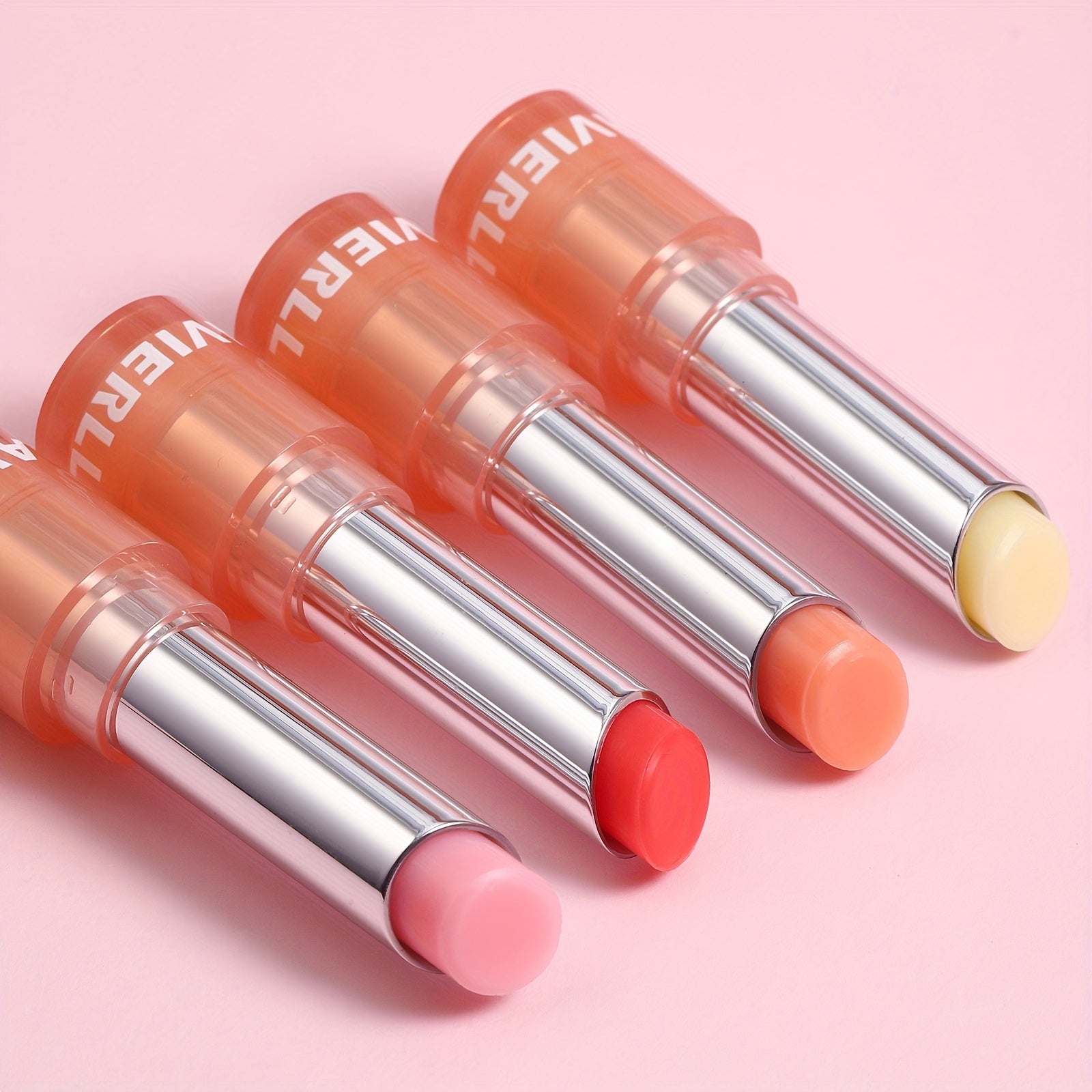 Bálsamo labial hidratante para mujer con vitamina E, hidratante y nutritivo, rosa, rojo, naranja