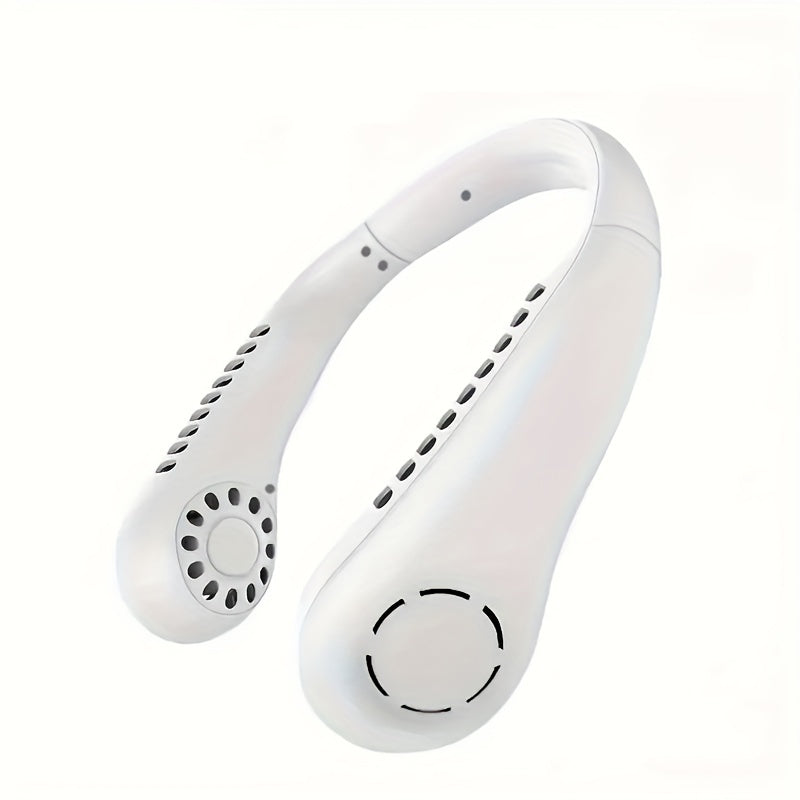 USB orqali zaryadlanadigan yaproqsiz bo'yin fanati, talabalar yotoqxonalari uchun mukammal. Ushbu kichik va jim elektr fanati bo'yinda taqilishi mumkin va yotoqlarda, stol ustida yoki ichki va tashqi sport bilan shug'ullanishda foydalanilishi mumkin.