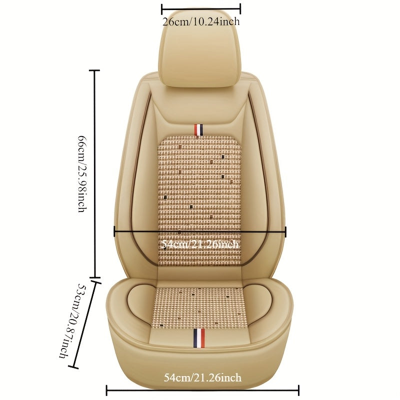 2pcs Car Seat Covers Cushioned Non-Slip Seat Protectors for All Vehicles