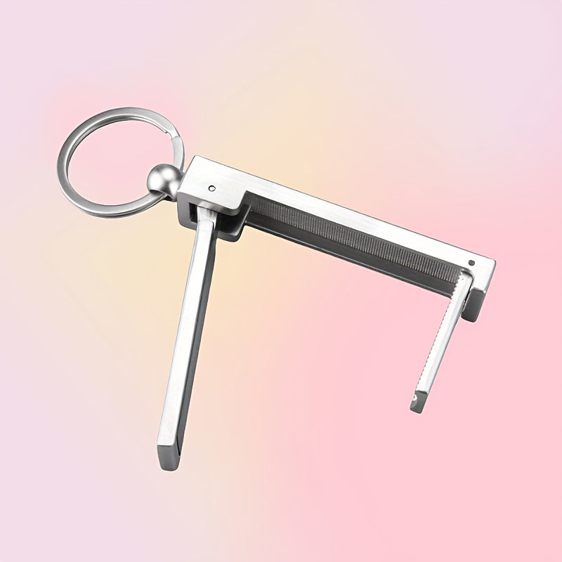 Zinc qotishmasidan tayyorlangan ko'chma sumka tutqichlari, egiluvchan sumka osgich va telefon ushlagich kalit zanjiri bilan 2-in-1 dizayniga ega. Ushbu ko'p funksiyali stol tashkilotchisi sumkalarni tartibda saqlash uchun juda mos keladi.