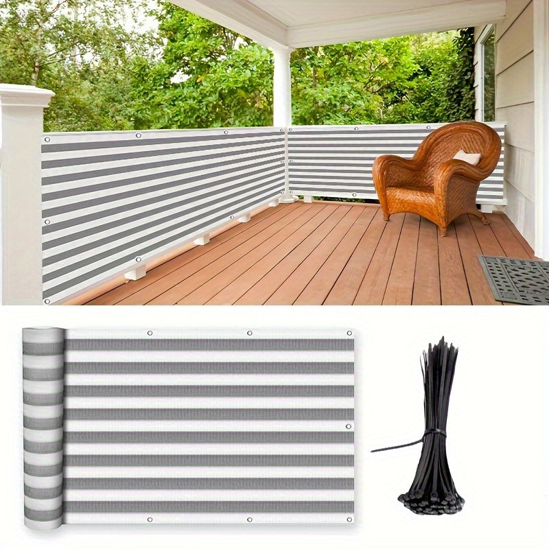 Plastic Balcony Privacy Screen Fence UV Protected Weatherproof Garden Patio Apartment Mixed Color