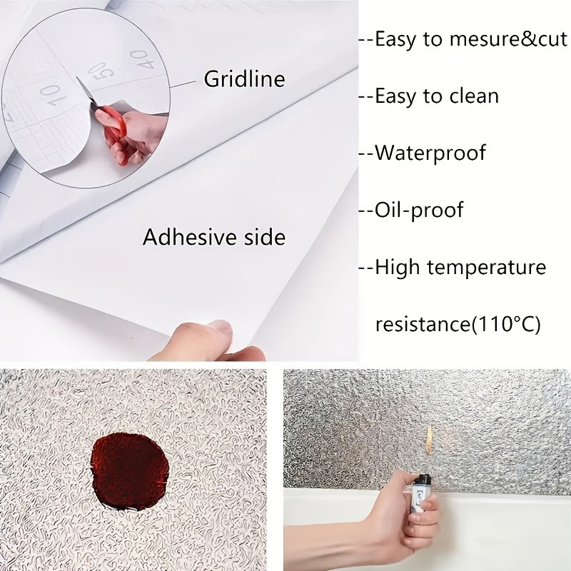 Orange Peel Splash-Resistant Sticker for Kitchen Decor