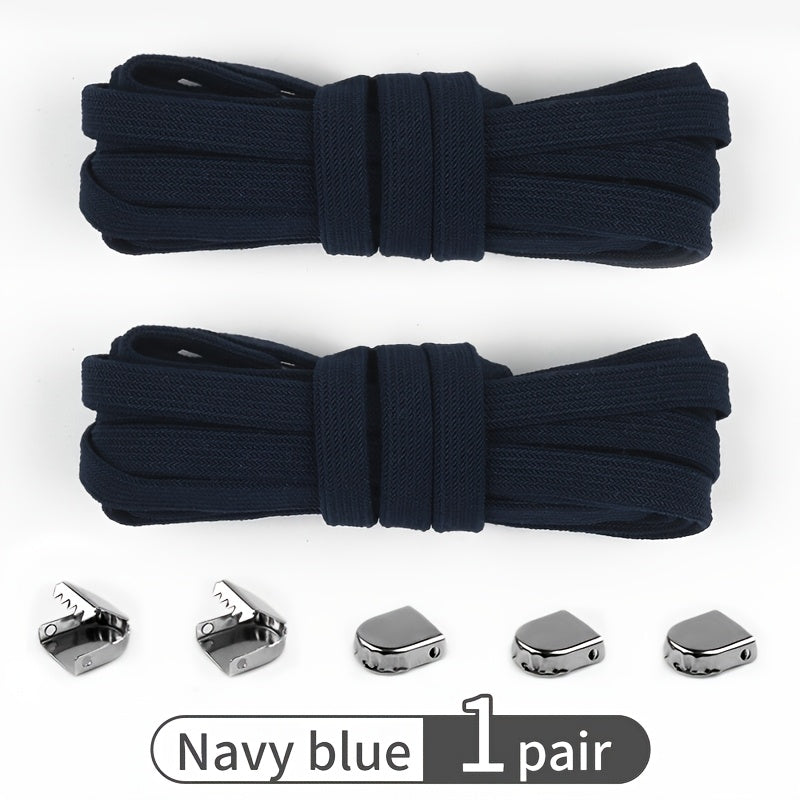 Adult Non-Slip Elastic Shoe Laces, Polyester Spandex, 9 Colors, 100cm