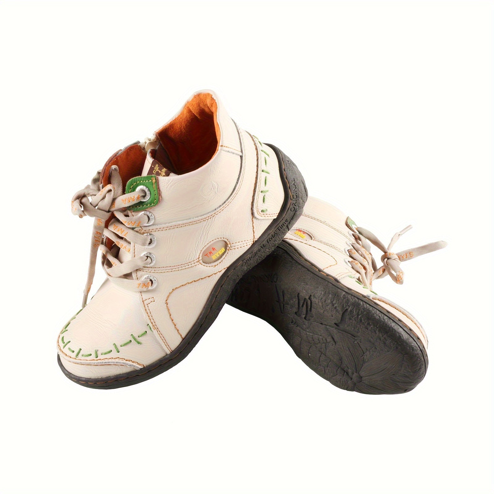 Women's Handcrafted Leather Western Hiking Boots Slip-Resistant Sole