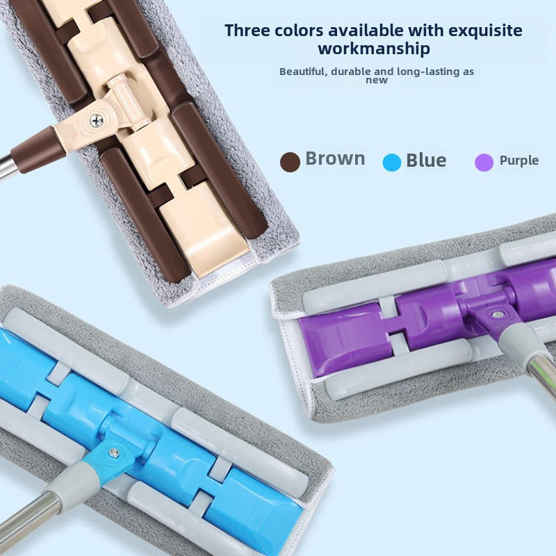 Hands-Free Flat Mop with Washable Microfiber Pads for Hardwood Tile Laminate Floors