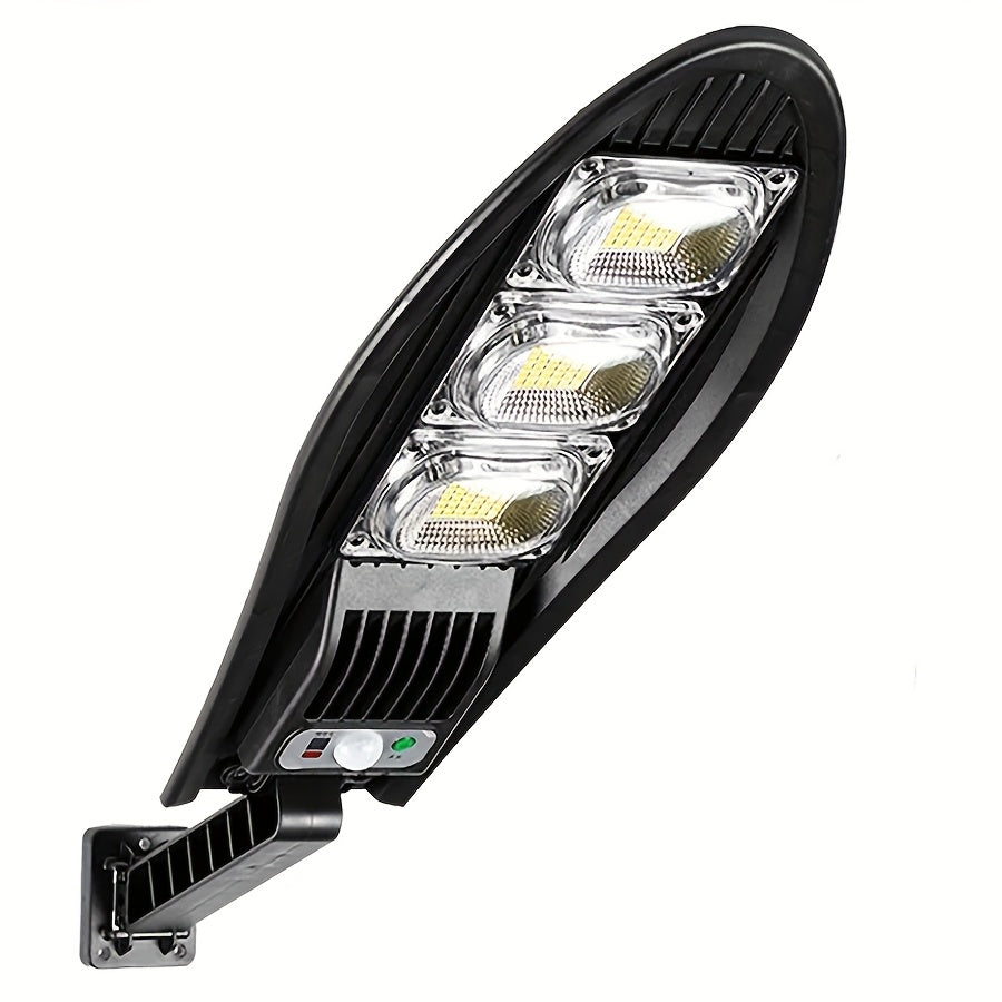 Farola solar LED con sensor de movimiento y control remoto para jardín, patio