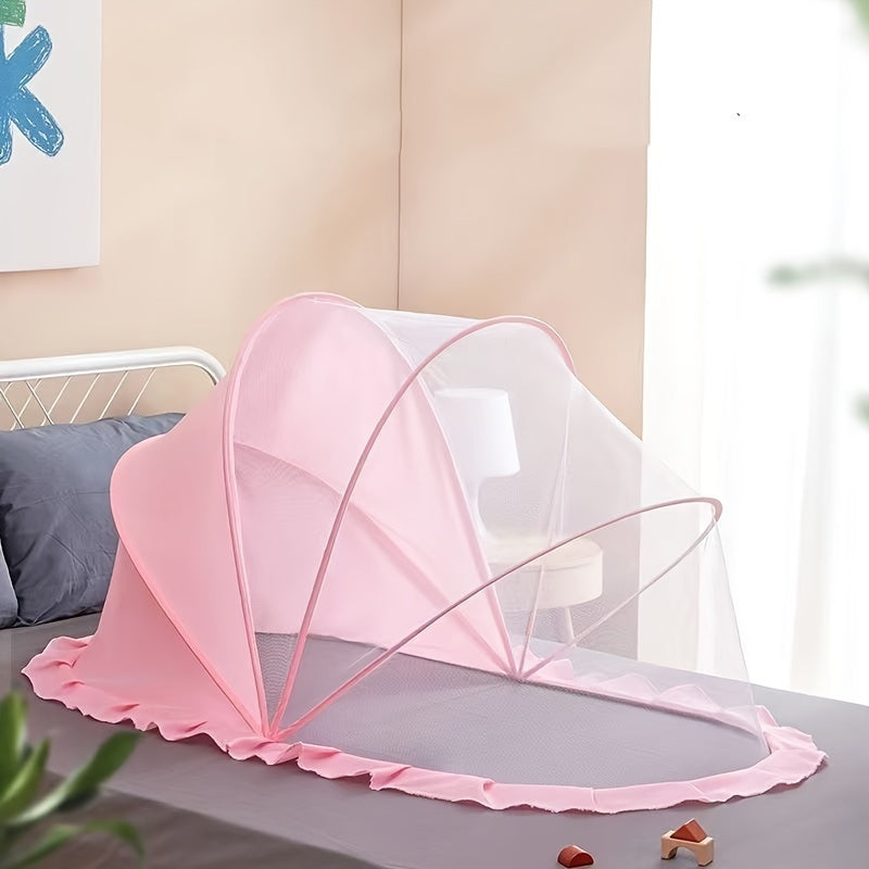 Kids Portable Foldable Mosquito Net with Complete Coverage and No-Bottom Design