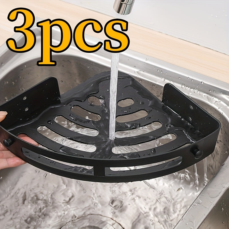 Wall-Mounted Bathroom Shelf with Towel Holder No-Drill Installation Resin Storage Rack for Toilets and Washrooms