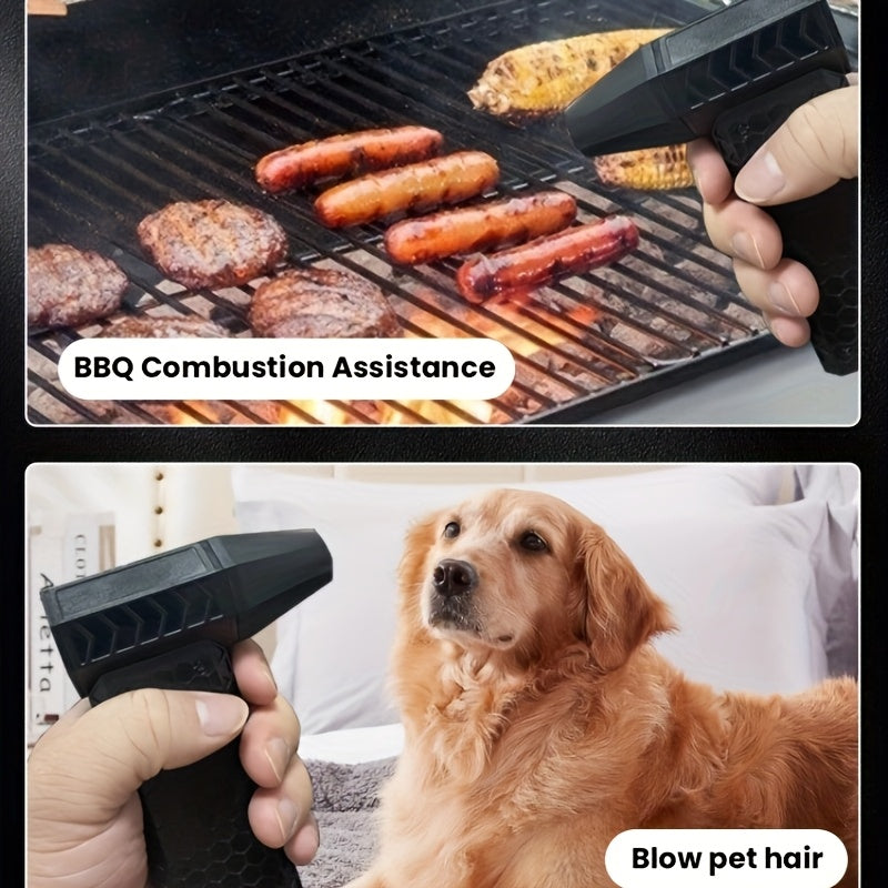 Handheld Turbo Jet Fan with Rechargeable Battery, High-Speed 130000RPM, Portable Dust and Snow Blower