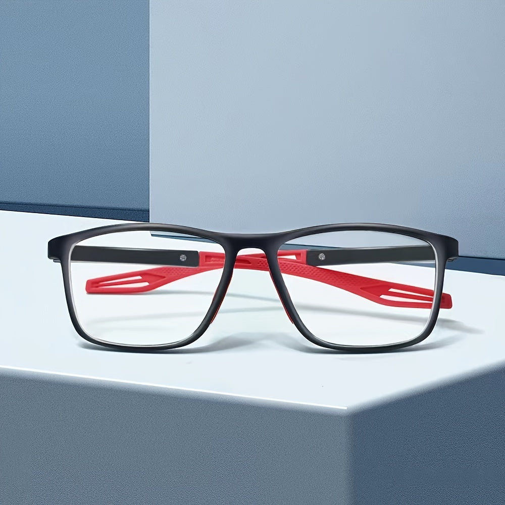 Men's Presbyopia Reading Glasses with Anti-Slip TR90 Frame and HD Lenses