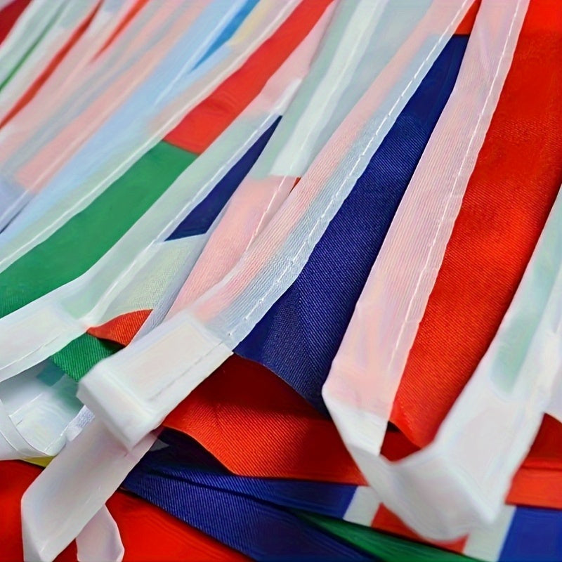 International Flag Banner for Room Decor 25/50/100 Flags Polyester for Events