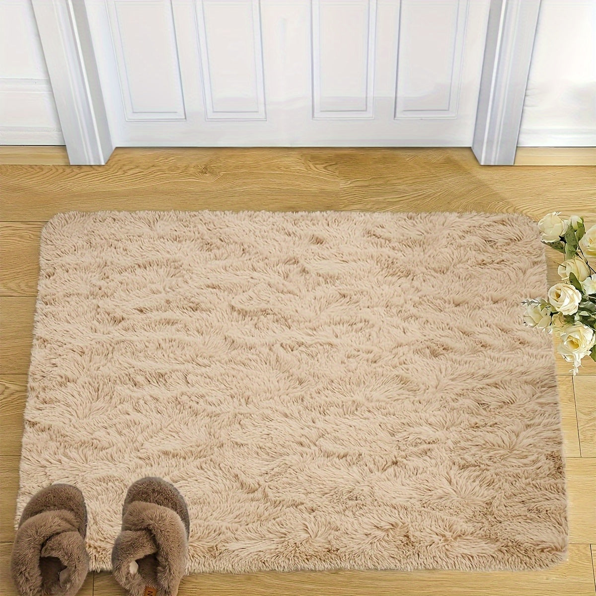 Ощутите максимальный комфорт с нашим мягким и уютным ворсистым ковриком! Идеально подходит для спальни, гостиной или любого помещения в помещении - Размер: 60 см x 40 см