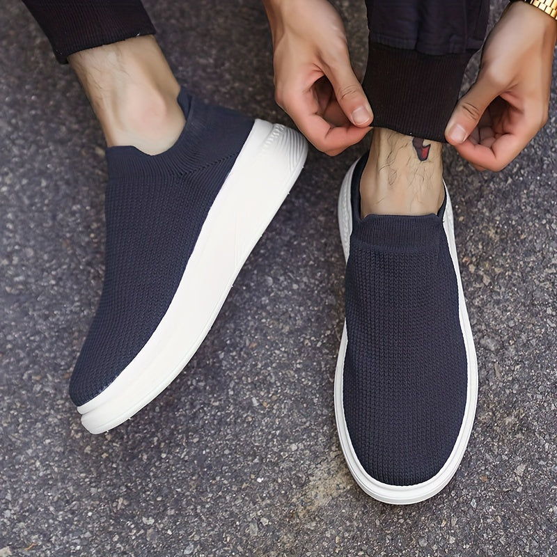 Men's Breathable Slip-On Sneakers for Casual and All-Season Wear