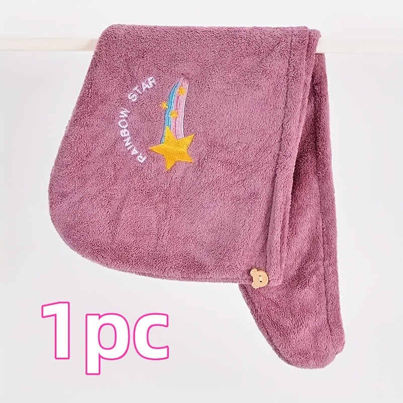 Absorbent Microfiber Hair Towel Wrap for Long Curly Thick Hair Fast Drying