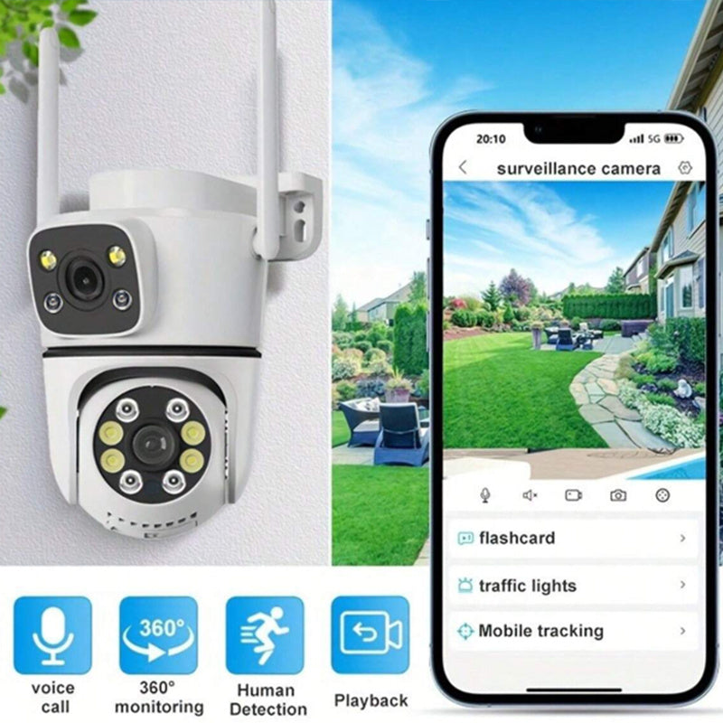 4MP Wireless Security Camera with AI Smart Alert Night Vision Two-Way Audio 1080p