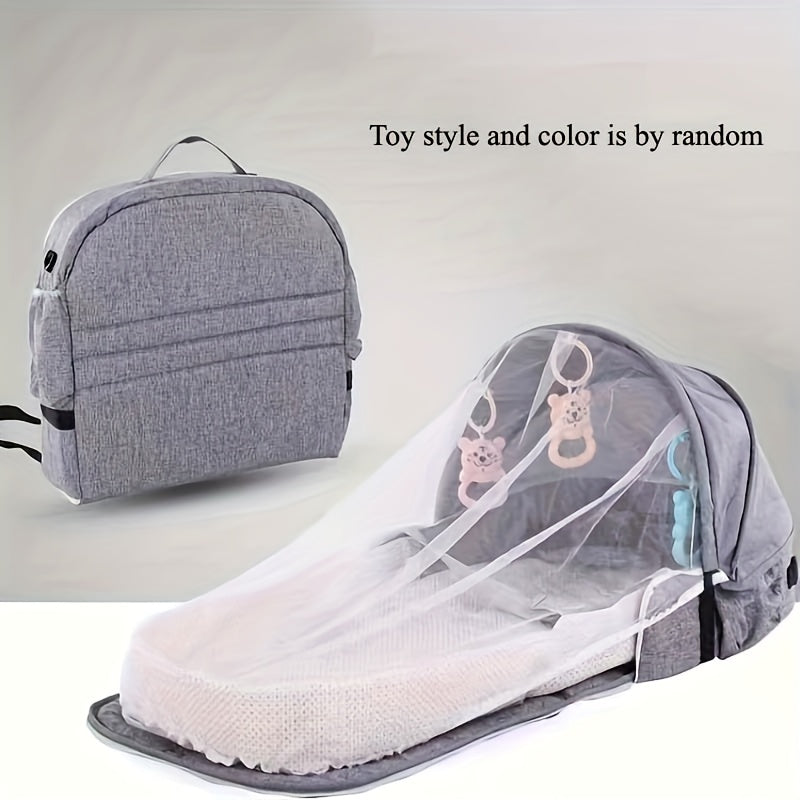 Baby Crib Portable Lounge Chair for Infants 0-12 Months Grey