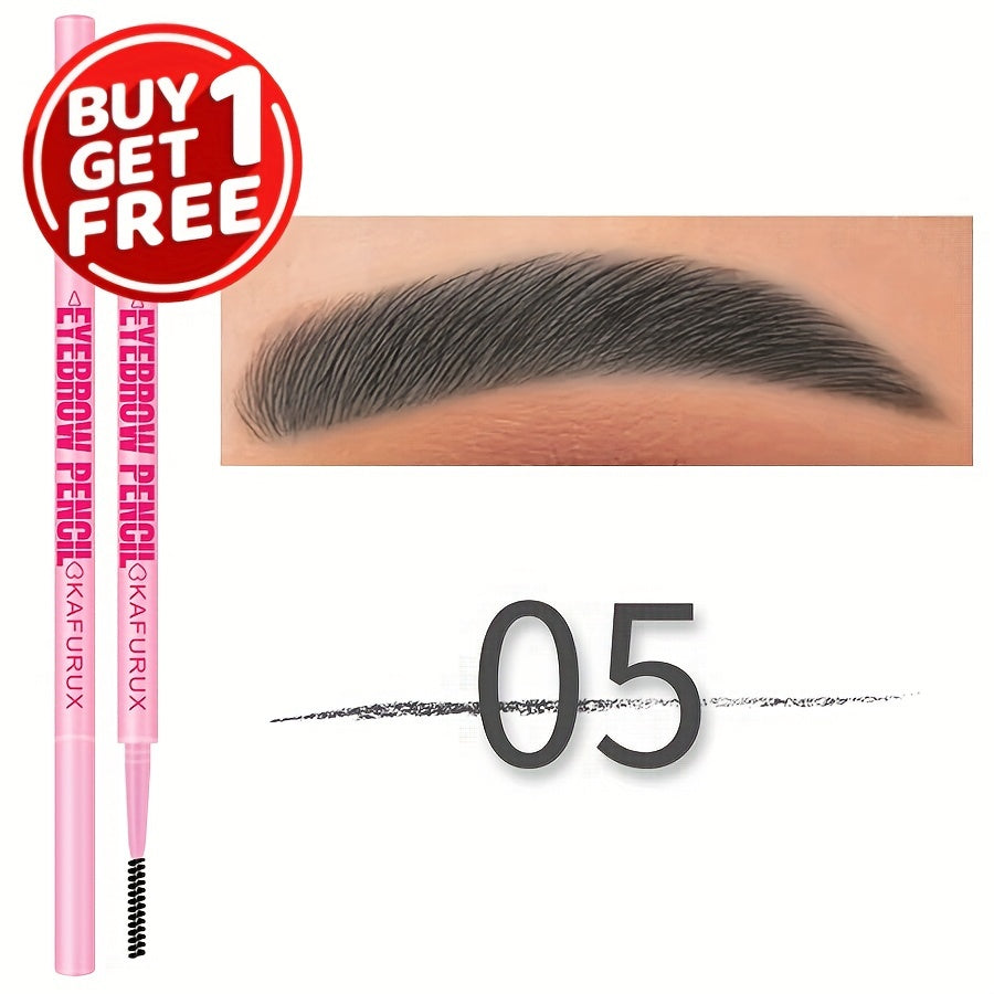 Lápiz de cejas impermeable para unisex, de larga duración, color marrón, negro y tonos tierra