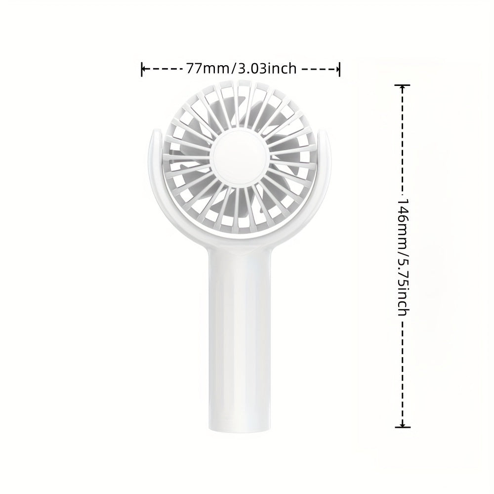 Portable Handheld Fan USB Rechargeable Small Compact Outdoor Use Large Wind Volume