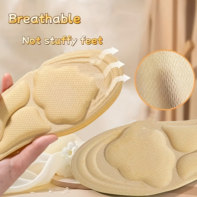 Women Breathable Comfortable Shoe Insoles 6 Pairs for High Heels Sports