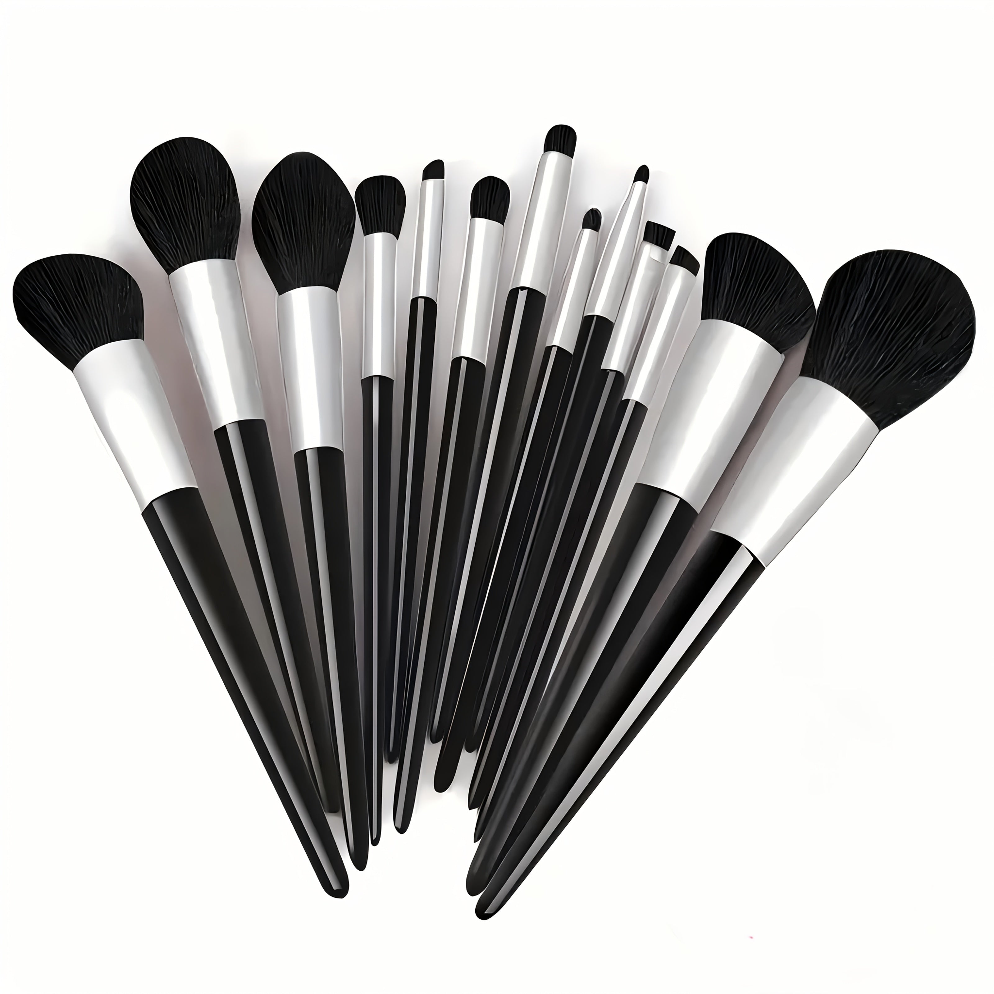 13-Piece Makeup Brush Set Nylon Synthetic Fiber Easy to Use Professional Travel-Friendly