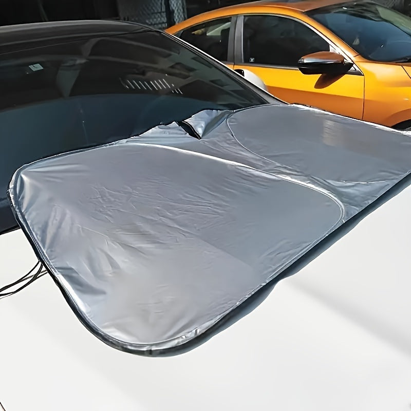 2024 Car Sunshade Roll-Up Thermal Insulation Alloy Universal