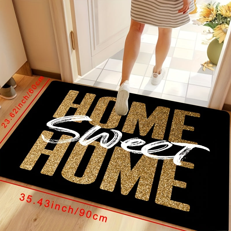 Home Sweet Home Doormat Non-Slip Machine Washable Entryway Rug