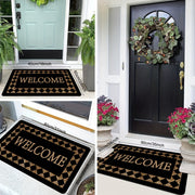 Plaid Doormat Non-Slip Stain-Resistant Entryway Rug for High Traffic Homes