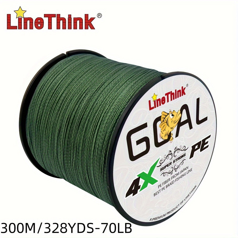 Durable 4-Strand Braided PE Fishing Line 500m Sea Fishing Green